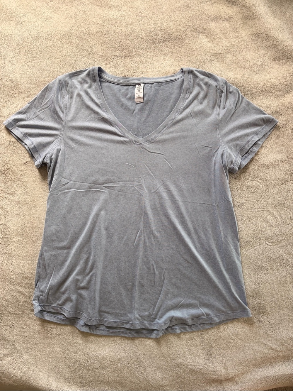Athletic Light Blue V-Neck Women's Tee
